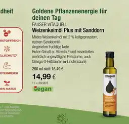 Vitalia Fauser vitaquell weizenkeimöl plus mit sanddorn Angebot
