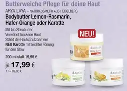 Vitalia Arya laya bodybutter lemon-rosmarin, hafer-orange oder karotte Angebot