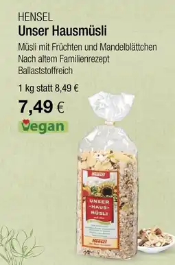Vitalia Hensel unser hausmüsli Angebot