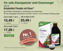 Vitalia Salus kräuterblut floradix mit eisen Angebot