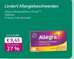 Mea Allegra allergietabletten 20 mg Angebot
