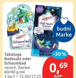Budni Tabaluga badesalz oder schaumbad Angebot