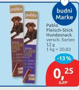 Budni Pablo fleisch-stick hundesnack Angebot