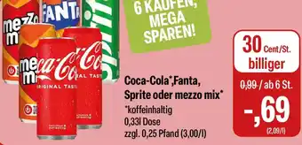 Feneberg Coca-Cola, Fanta, Sprite oder mezzo mix Angebot