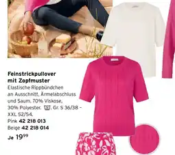Tchibo Feinstrickpullover mit Zopfmuster Angebot