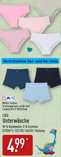 Aldi Nord L&D Unterwäsche Angebot