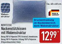 Aldi Nord NOVITESSE Nackenstützkissen mit Wabenstruktur Angebot