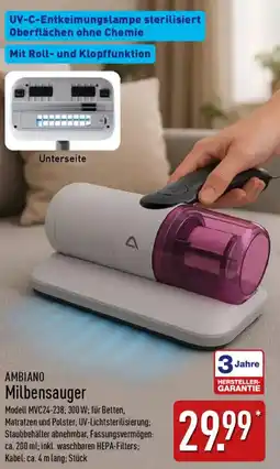 Aldi Nord AMBIANO Milbensauger Angebot