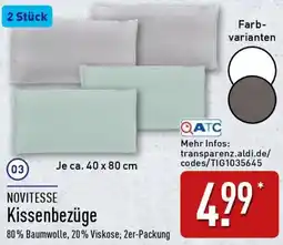 Aldi Nord NOVITESSE Kissenbezüge Angebot
