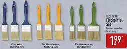 Aldi Nord DECO CRAFT Flachpinsel Set Angebot
