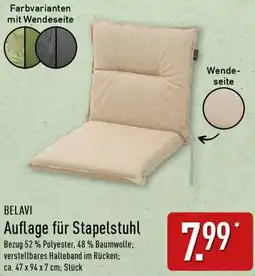 Aldi Nord BELAVI Auflage für Stapelstuhl Angebot