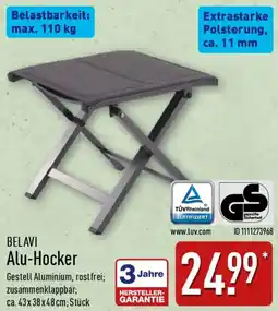 Aldi Nord BELAVI Alu-Hocker Angebot