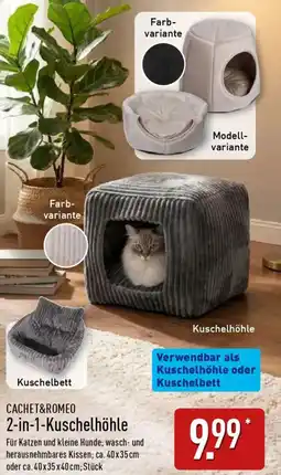 Aldi Nord CACHET&ROMEO 2-in-1 Kuschelhöhle Angebot