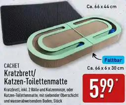 Aldi Nord CACHET Kratzbrett/ Katzen-Toilettenmatte Angebot