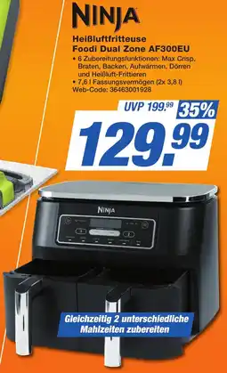 K+B Expert NINJA Heißluftfritteuse Foodi Dual Zone AF300EU Angebot
