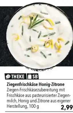 CITTI Markt Ziegenfrischkäse Honig-Zitrone Angebot