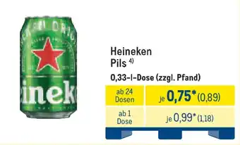 METRO Heineken Pils Angebot