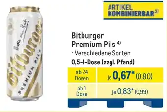METRO Bitburger Premium Pils Angebot