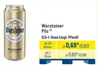 METRO Warsteiner Pils Angebot
