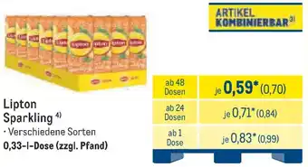 METRO Lipton Sparkling Angebot