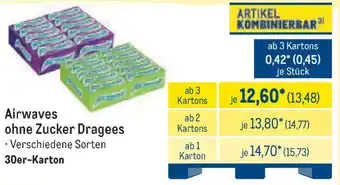 METRO Airwaves ohne Zucker Dragees Angebot