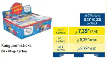 METRO Kaugummisticks Angebot