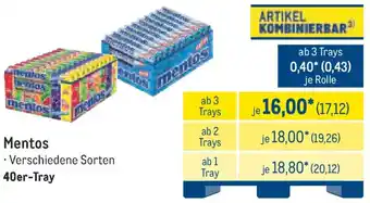 METRO Mentos Angebot