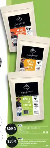 CITTI Markt Bio Caffè Crema, Bio Espresso, Bio Filterkaffee oder Bio Filterkaffee gemahlen Angebot