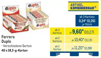 METRO Ferrero Duplo Angebot