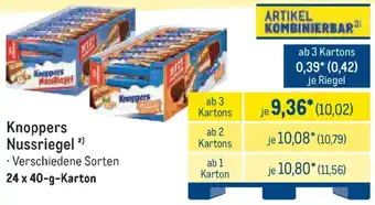 METRO Knoppers Nussriegel Angebot