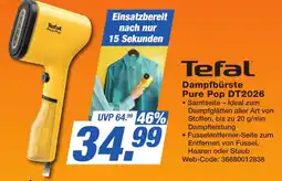 K+B Expert Tefal Dampfbürste Pure Pop DT2026 Angebot