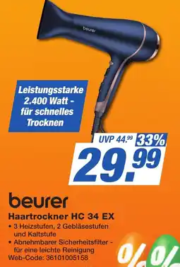 K+B Expert beurer Haartrockner HC 34 EX Angebot