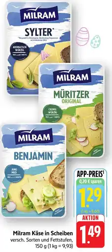 Edeka Neukauf Milram Käse in Scheiben Angebot