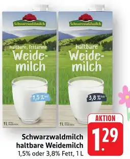 Edeka Neukauf Schwarzwaldmilch haltbare Weidemilch Angebot