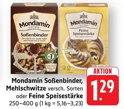 Edeka Neukauf Mondamin Soẞenbinder, Mehlschwitze oder Feine Speisestärke Angebot