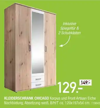 Osca Möbel Kleiderschrank chicago Angebot