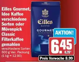 AEZ Eilles Gourmet, Idee Kaffee oder Mövenpick Classic Filterkaffee gemahlen Angebot