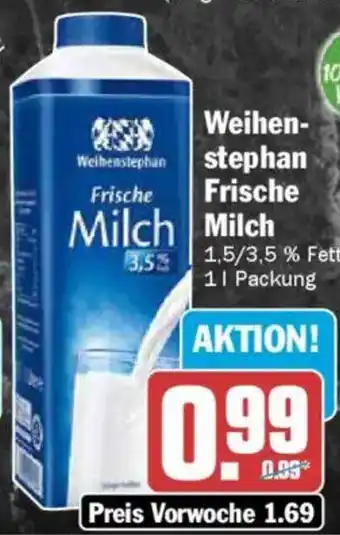 AEZ Weihenstephan Frische Milch Angebot