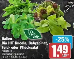 AEZ Italien Bio HIT Rucola, Babyspinat, Feld- oder Pflücksalat Angebot