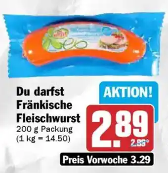 AEZ Du darfst Fränkische Fleischwurst Angebot