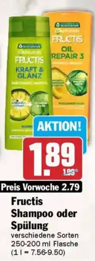 AEZ Fructis Shampoo oder Spülung Angebot