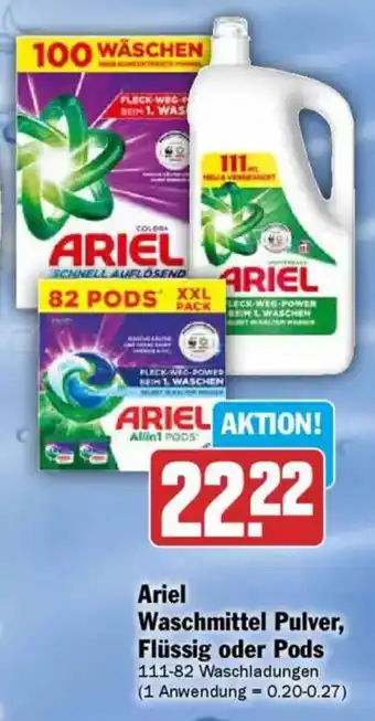 AEZ Ariel Waschmittel Pulver, Flüssig oder Pods Angebot
