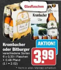 AEZ Krombacher oder Bitburger Angebot