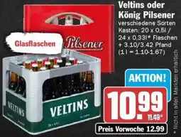 AEZ Veltins oder König Pilsener Angebot