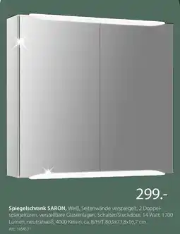 Zurbrüggen Dieter Knoll Spiegelschrank SARON Angebot