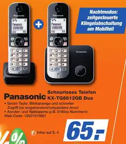 K+B Expert Panasonic Schnurloses Telefon KX-TG6812GB Duo Angebot