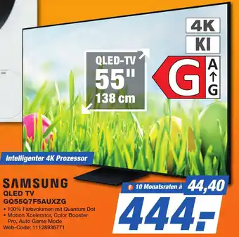 K+B Expert SAMSUNG QLED TV GQ55Q7F5AUXZG Angebot