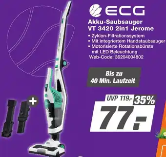 K+B Expert ECG Akku-Saubsauger VT 3420 2in1 Jerome Angebot
