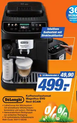 K+B Expert DeLonghi Kaffeevollautomat Magnifica EVO Next ECAM Angebot