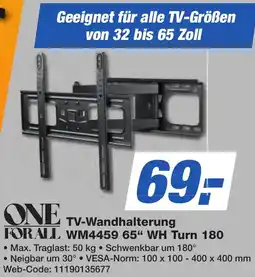 K+B Expert ONE FOR ALL TV-Wandhalterung WM4459 65" WH Turn 180 Angebot
